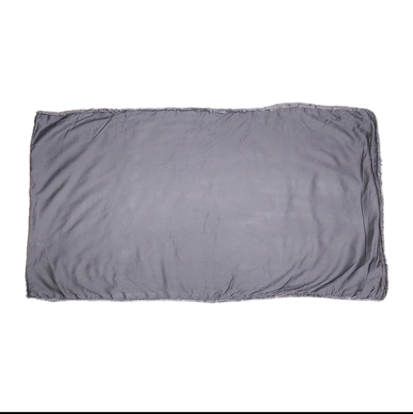 Casaluna Grey Linen Blend Fringe KING Pillow Sham NWOT - Picture 7 of 8